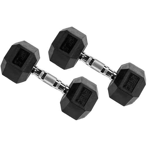 Fitvids Adjustable Dumbbell Set, 40lbs Free Weights Set for Exercise and Fitness