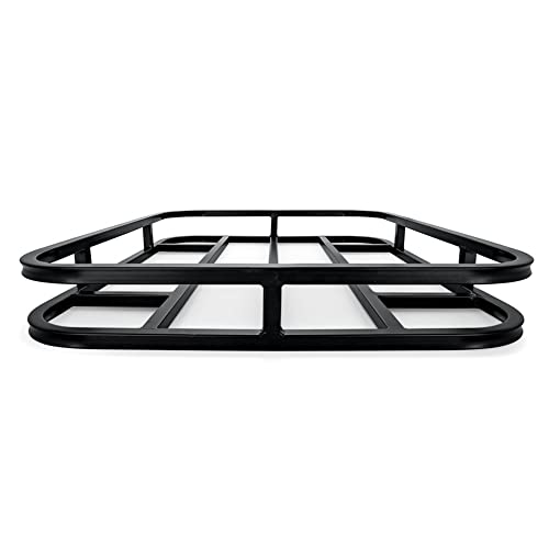 Camco Eaz-Lift RV Bumper Mounted Cargo Carrier - Perfect for Carrying Cargo on The Back of Your RV - Fits 4-inch and 4-1/2-inch Bumpers - Mounting Hardware Included (48470), Black