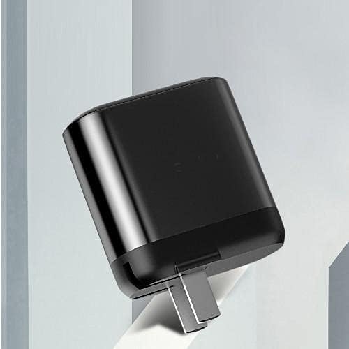 BoxWave Charger Compatible with JUSTPRO GA-ONE - PowerDisplay PD Wall Charger (18W) - Jet Black
