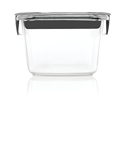 Rubbermaid Brilliance Food Storage Container, Small, 1.3 Cup, Clear 1991155 - size: 1.3 Cup