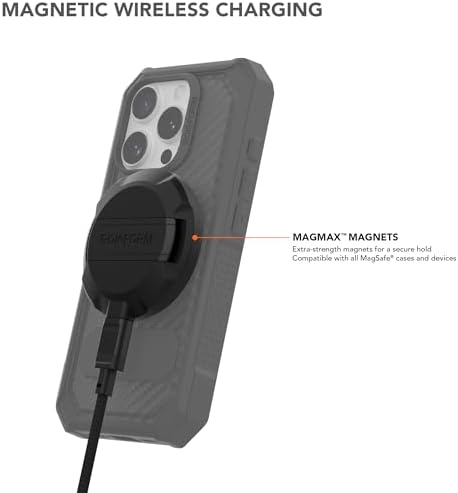 Rokform iPhone 16 Rugged + Magnetic Charging Stand