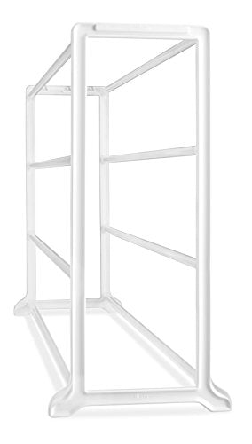 Whitmor 4 Tier 20 Pair Floor Shoe Rack - White - size: 4-Tier