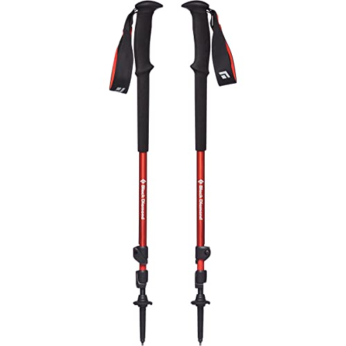 BLACK DIAMOND Trail Trekking Poles (Pair) | Lightweight Aluminum Hiking Poles | FlickLock Adjustable Shafts | All-Season Stability & Comfort