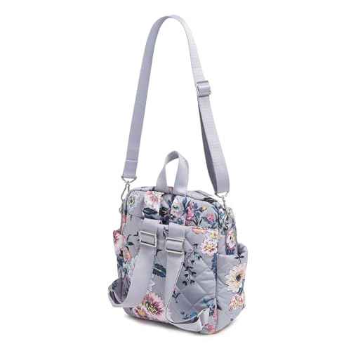 Vera Bradley Performance Twill Convertible Small Backpack, Parisian Bouquet