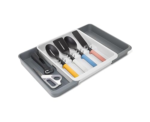 Joseph Joseph DrawerStore Expanding Utensil and Gadget Organizer, Expandable Tray for Kitchen Drawer, Recycled Plastic - size: Expandable, style: Utensils Organizer