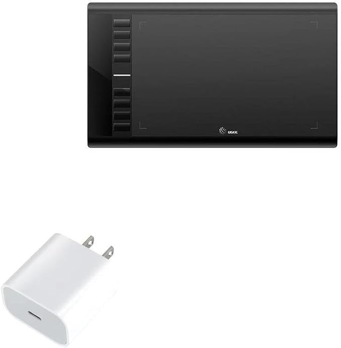 BoxWave Charger Compatible with UGEE M708 - PD GAN miniCube (30W) 30W Tiny PD GAN Type-C Wall Charger - Winter White