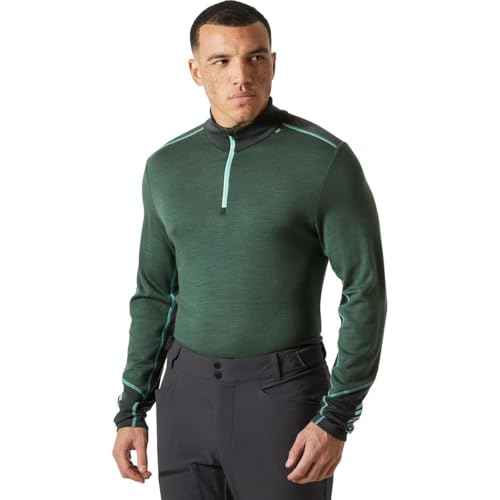 Helly-Hansen LIFA Merino Midweight Half-Zip Base Layer for Men - Performance Wicking Interior