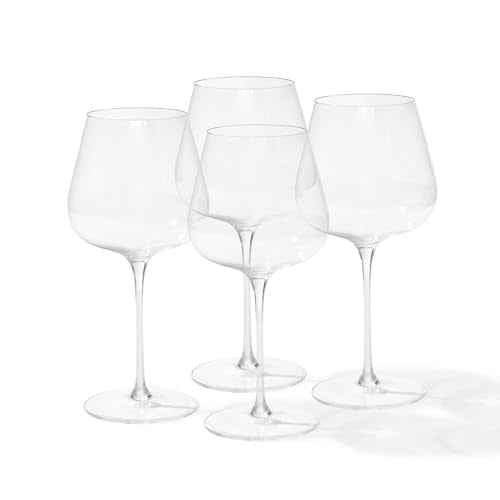 Made In Cookware - Red Wine Glasses - Set of 4 - Dishwasher Safe - Crafted in Germany