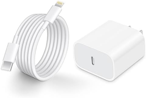 AISNI iPhone Charger Fast Charging 4 Pack 20W PD USB C Charger Block with 6 FT MFi Certified iPhone 14/13 Fast Charging Cable Compatible for iPhone 14/13/12/11 Pro Max/Xs Max/XR/XiPad-Blue