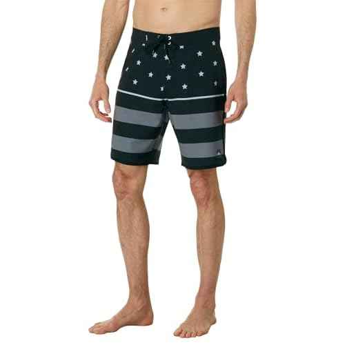 O'NEILL CLOTHING Men's Hyperfreak 19' Boardshorts, Black, Size 31