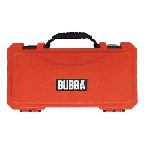 BUBBA Multi-Flex Interchangeable Blade Kit, with Non-Slip Grip Handle, 2 Ti-Nitride S.S. Coated Non-Stick Blades and Case for Fishing
