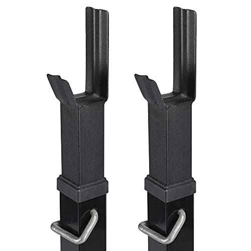 Yaheetech 45-71 Inch Adjustable Squat Rack and Bench Press Rack Portable Olympic Weight Stand Pair of Home Gym Squat Machine