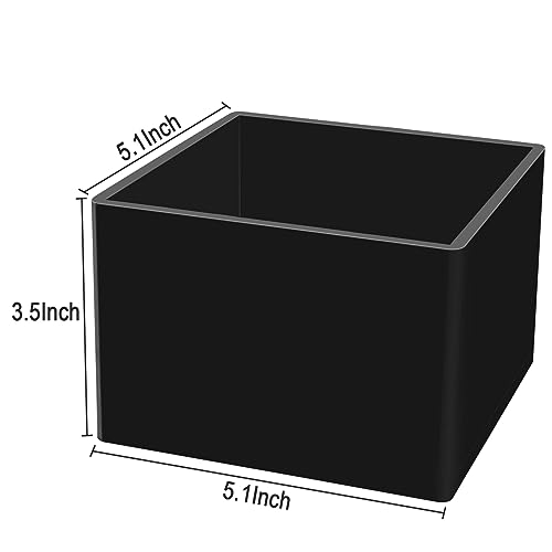Remote Control Holder, TV Remote Organizer Caddy for Table, Acrylic Remote Storage Box, Black