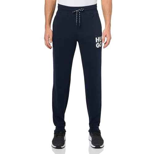 HUGO Mens Stacked Logo Cotton Blend Sweatpants