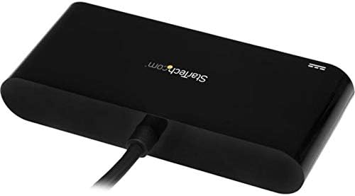 StarTech.com 3 Port USB-C Hub with Gigabit Ethernet & 60W Power Delivery Passthrough Laptop Charging - USB-C to 3x USB-A (USB 3.0 SuperSpeed 5Gbps) - USB 3.1/3.2 Gen 1 Type-C Adapter Hub (HB30C3AGEPD)