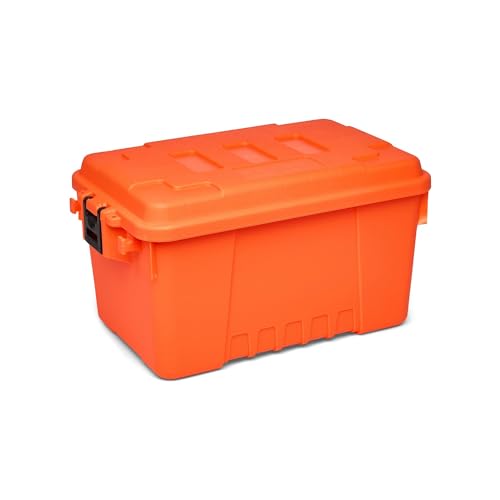 Plano Storage Trunks - color: Blaze Orange, style: Small - 1 pack