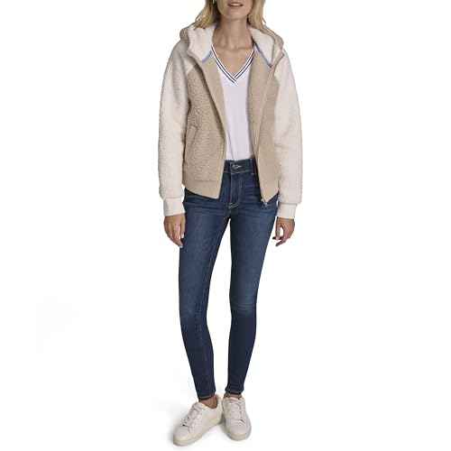 Nautica Women's Colorblock Sherpa Soft Zip