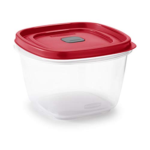 Rubbermaid Easy Find Vented Lid Food Storage Containers 7-Cup Red - color: Red, size: 7 Cup