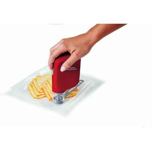 FoodSaver Vacuum Sealer FSFRSH0053 FreshSaver Handheld Sealing System, Red