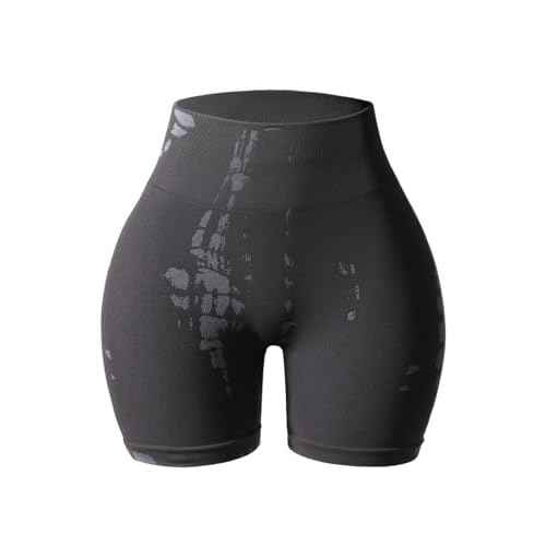 AUROLA Serpent Seamless Scrunch Workout Shorts for Women,Tummy Control Squat Proof Ribbed Thick Active Gym Short