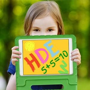 HDE Case for iPad 9th Generation Kids Shockproof Cover 10.2 inch with Handle Stand fits 2021 9th Gen 2020 8th 2019 7th Tablet - Black