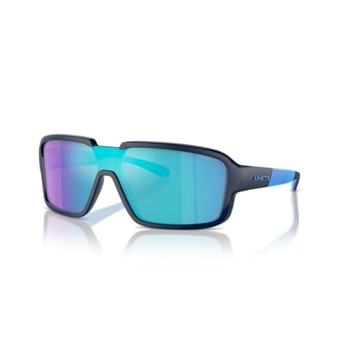 ARNETTE Man Sunglasses White Matte/Shiny Frame, Light Grey Mirror Silver Lenses, 0MM