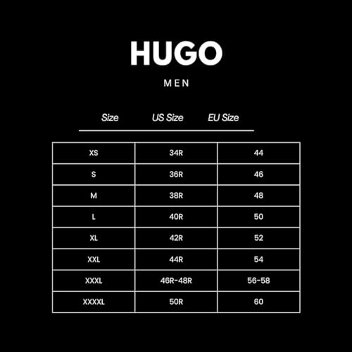 HUGO mens Big Logo French Terry Sweatshirt