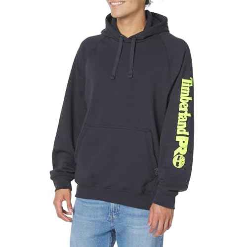 Timberland PRO Men's Hood Honcho Sport Pullover Hooded Sweatshirt, Dark Navy/PRO Yellow, Extra Large Tall