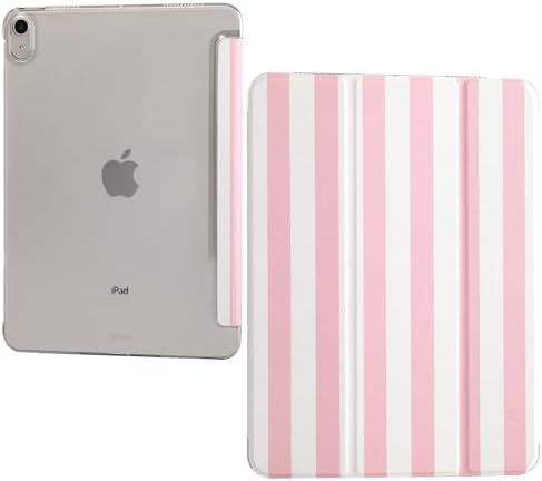 for iPad Air 11-inch M4 2026 M3 2025 M2 2024 iPad Air 5th 2022 / 4th Gen 2020 10.9-inch Slim Foldable Stand Hard PC Translucent Back Shell Smart Cover - [Auto Wake/Sleep]-Black Polka dots
