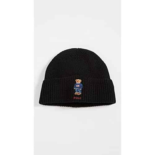 Polo Ralph Lauren Men's Solid Flag Bear Beanie