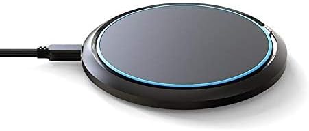 BoxWave Charger Compatible with LG V60 ThinQ 5G (Single Screen) - SwiftCharge PowerDisc Wireless Charger (15W) Qi Wireless 15W Circular Desktop Charger