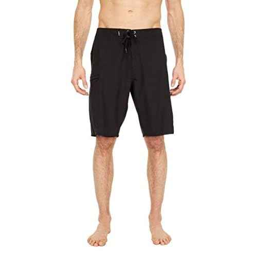 O'NEILL Men's 21 Inch S-Seam Boardshorts - Water Resistant Swim Trunks for Men with Quick Dry Stretch Fabric and Pockets,Black 4,31