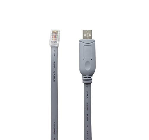 FTDI Chip Console Cable - USB Male to RJ45 Male 10FT (3m) for PCs Laptops Router and More