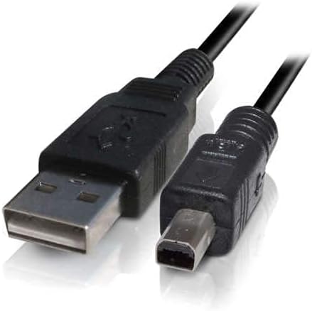 Master Cables Replacement Mini 4 PIN USB Type A (M) - 4 PIN USB Type B (M) Cable. Compatible with Suitable for Many Sony Kodak Olympus Mitsumi and Epson Devices