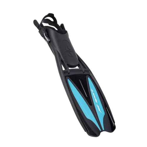ScubaPro Unisex Jet Sport Open heel Scuba Dive Fins, Blue Medium