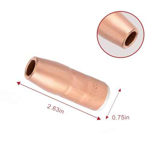 Nozzle For N-M1200C 1/2" Flush AccuLock MDX Fits Miller MDX-250 MDX250 EZ-Select MIG Welding Guns Part 5-PK