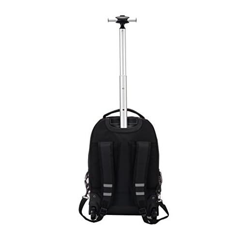 Rockland Single Handle Rolling Backpack, Black, 19-Inch (R02-BLACK)