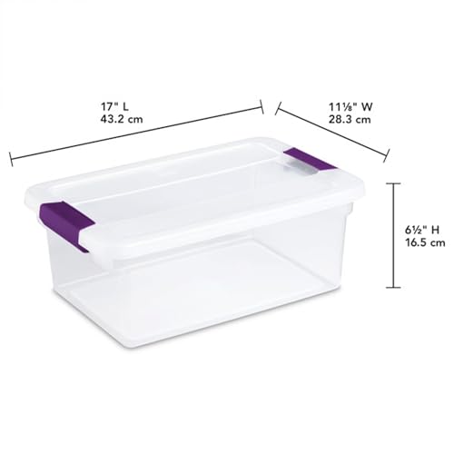 Sterilite 36-Pack 15 Quart ClearView Latch Box, Stackable Organizer Bins with Latching Lids - Clear Plastic Organization Containers for Closet, Bedroom, Shelving Units and Everyday Home Storage - size: 36 Pack, style: 15 Quart