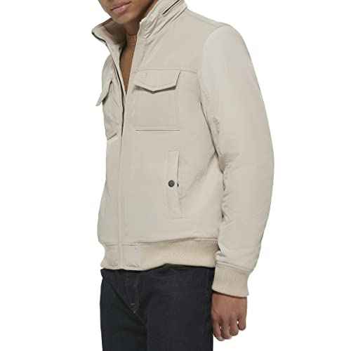 Dockers Mens Quilted Lined Flight Bomber Jacket