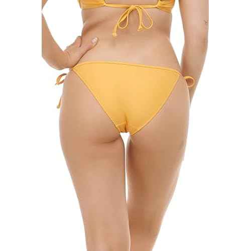 Body Glove Womens Smoothies Tie Side Solid Fuller Coverage Bikini Bottom SwimsuitBikini Bottoms
