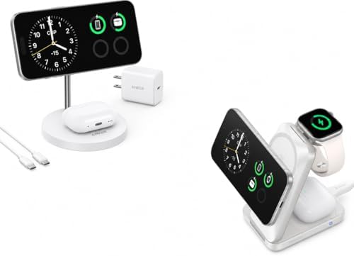Anker MagSafe Compatible MagGo Charger Stand iPhone 17 Wireless Charger 2-in-1 Charging Station &amp Prime 3-in-1 Charging Station AirCool Wireless Charger