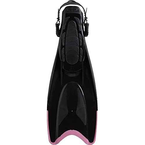 Cressi Snorkeling Adjustable Fins for All Family - Long Blade Versatile Open Heel Flippers | Palau: Made in Italy