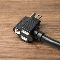 The Original Brandstand CubieTime | User Friendly & Convenient Alarm Clock Charger | 1 USB-A & 1 USB-C Port | 2 Tamper Resistant Outlets | As Seen in Top Hotel Brands