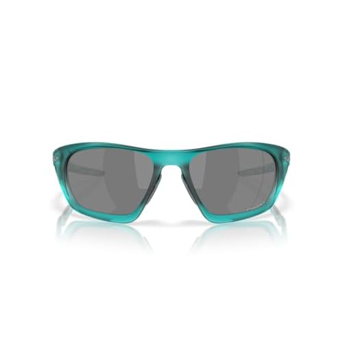 Oakley Men's OO9431 Lateralis Rectangular Sunglasses, Matte Transparent Arctic Surf/Prizm Black, 60 mm