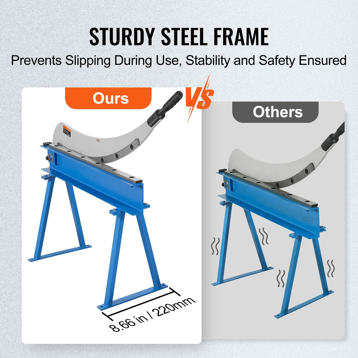 32" Manual Hand Plate Shear for Metal Sheet Processing, Benchtop Cutter with Q235 Material, for Crafts Thick Steel Crafting, Heavy Duty Roll Press Machine for Builders, DIY Enthusiasts
