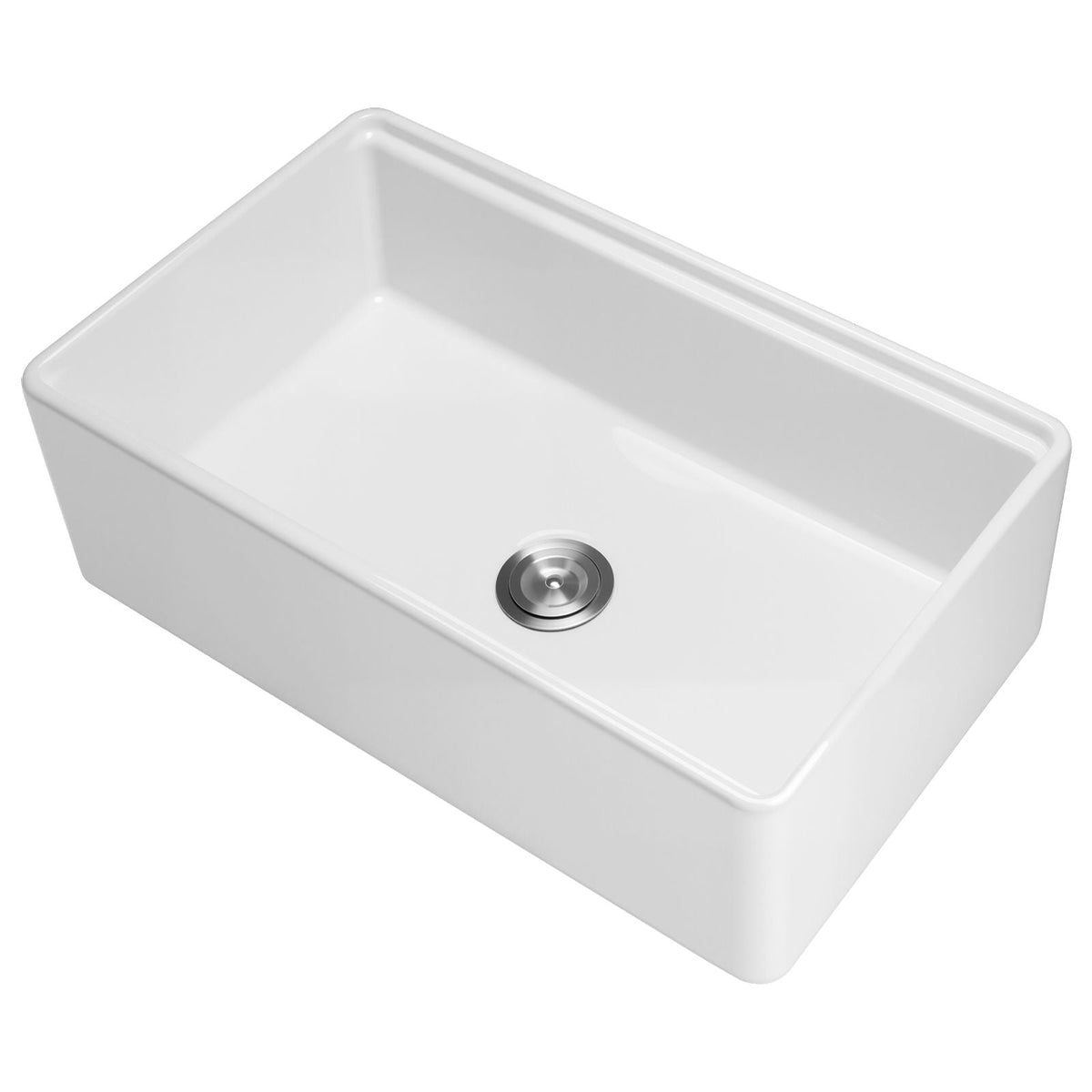 32.5x20 inch Farmhouse Sink, White Sink Workstation, Fireclay Undermount Basins, Apron Front Single Bowl Basin with Multiple Accessories, Large Capacity Household Dishwasher Sinks for Kitchen