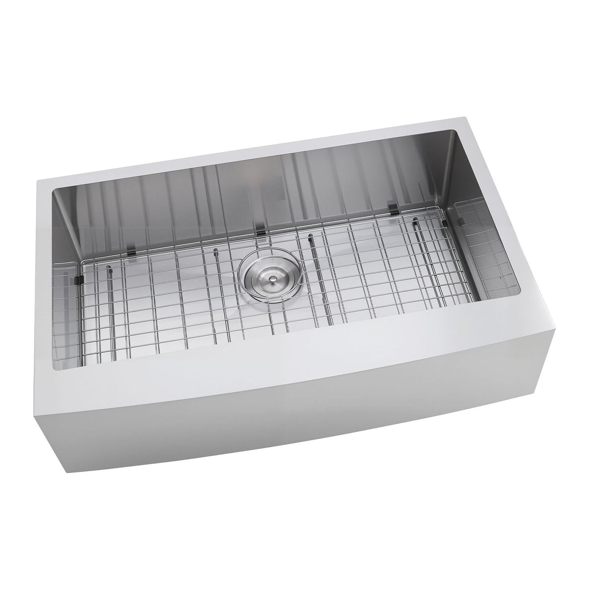 33-inch Kitchen Undermount Single Bowl Sinks, Stainless Steel Drop-In Farmhouse Basin with Accessories, Household Dishwasher Sinks for RV, Prep Kitchen, Laundry Room, Bar