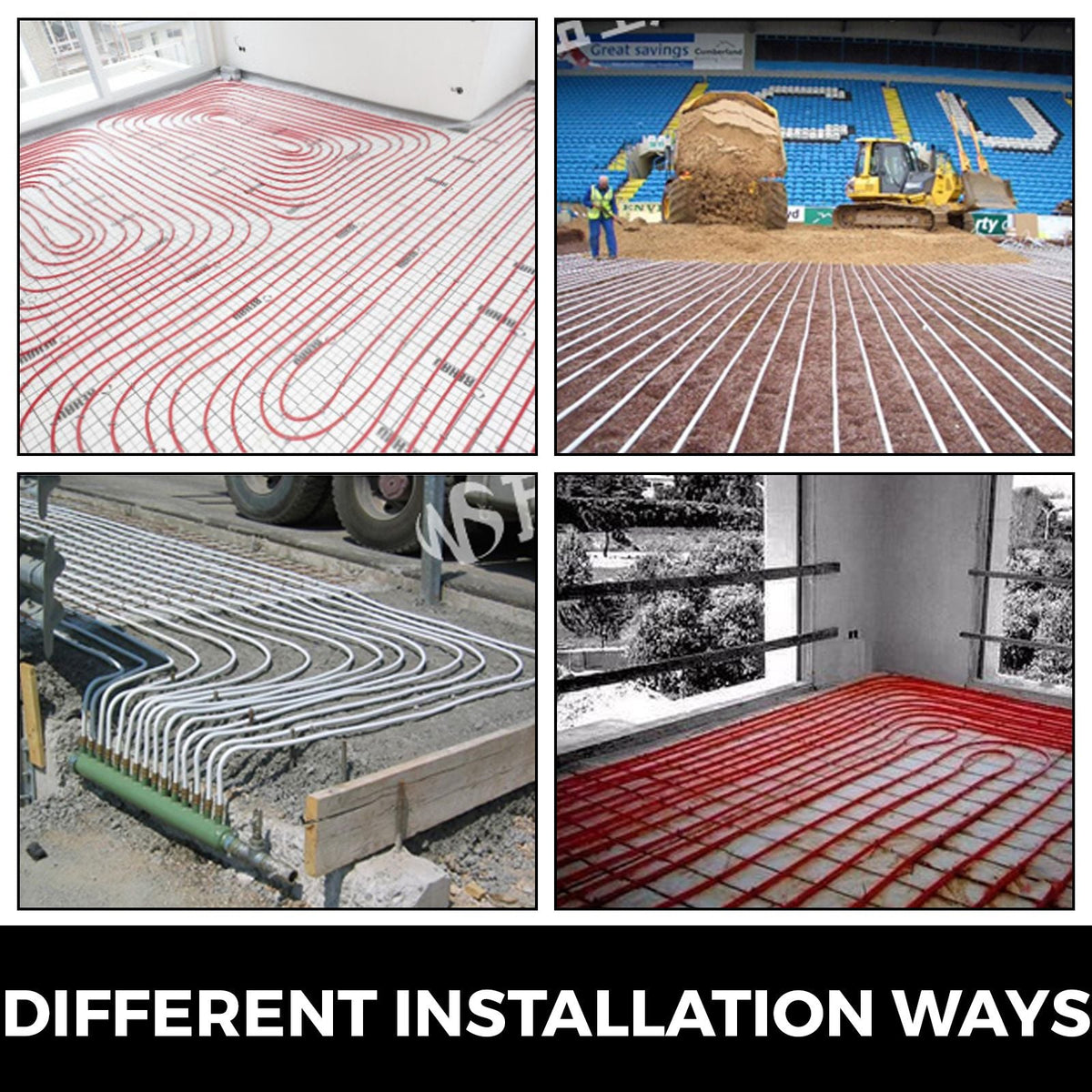 3/4" X 300Ft PEX Tubing Pex-B Red Hydronic Radiant Floor Heat Heating System Pex Pipe Pex Tube (3/4" , 300Ft/Red)