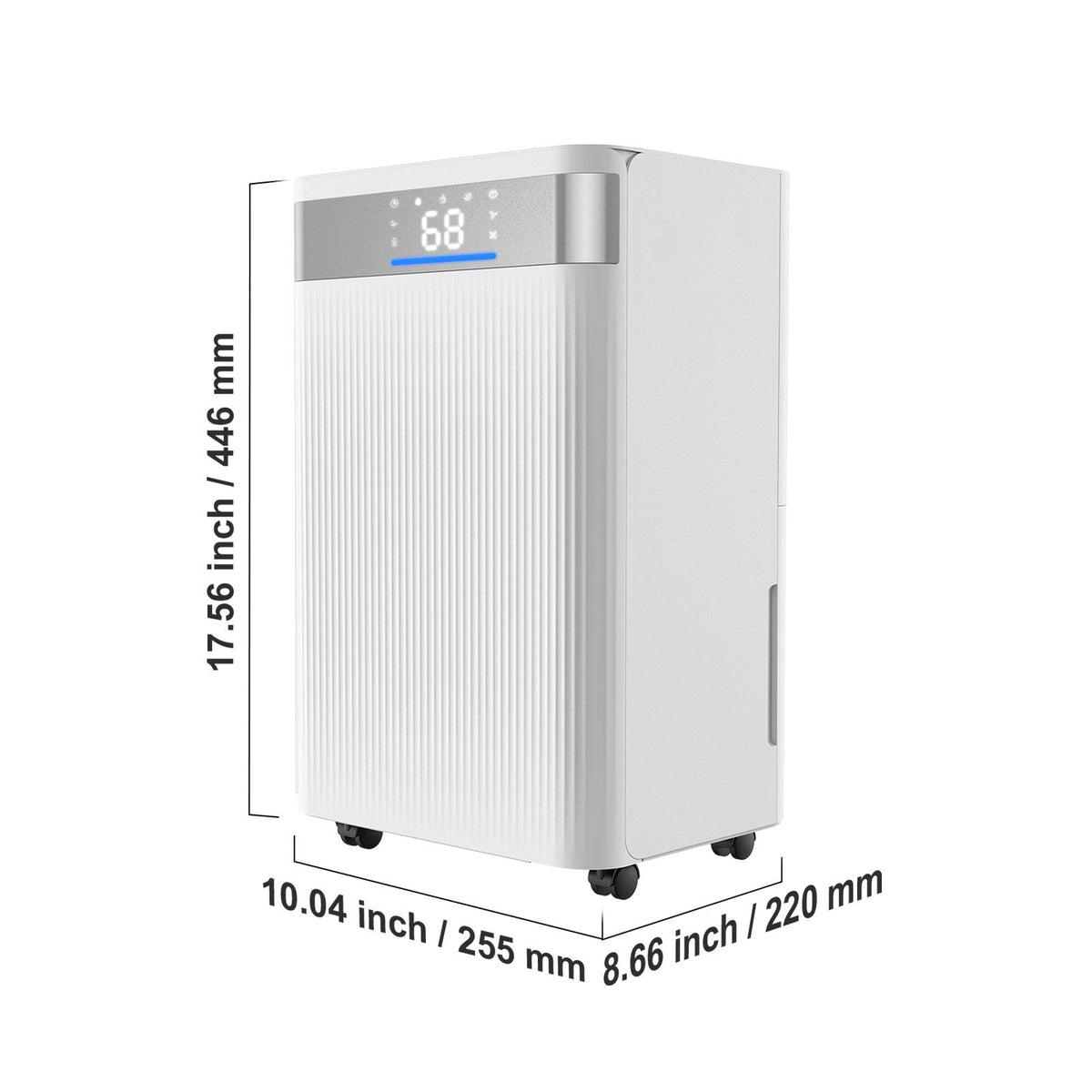 35 Pints Dehumidifier for Home & Basement, Drain Hose for Commercial & Industrial Use, Smart Humidity Control, Low Noise for Large Rooms, Warehouses, Bedrooms & Storage, Large Coverage,White