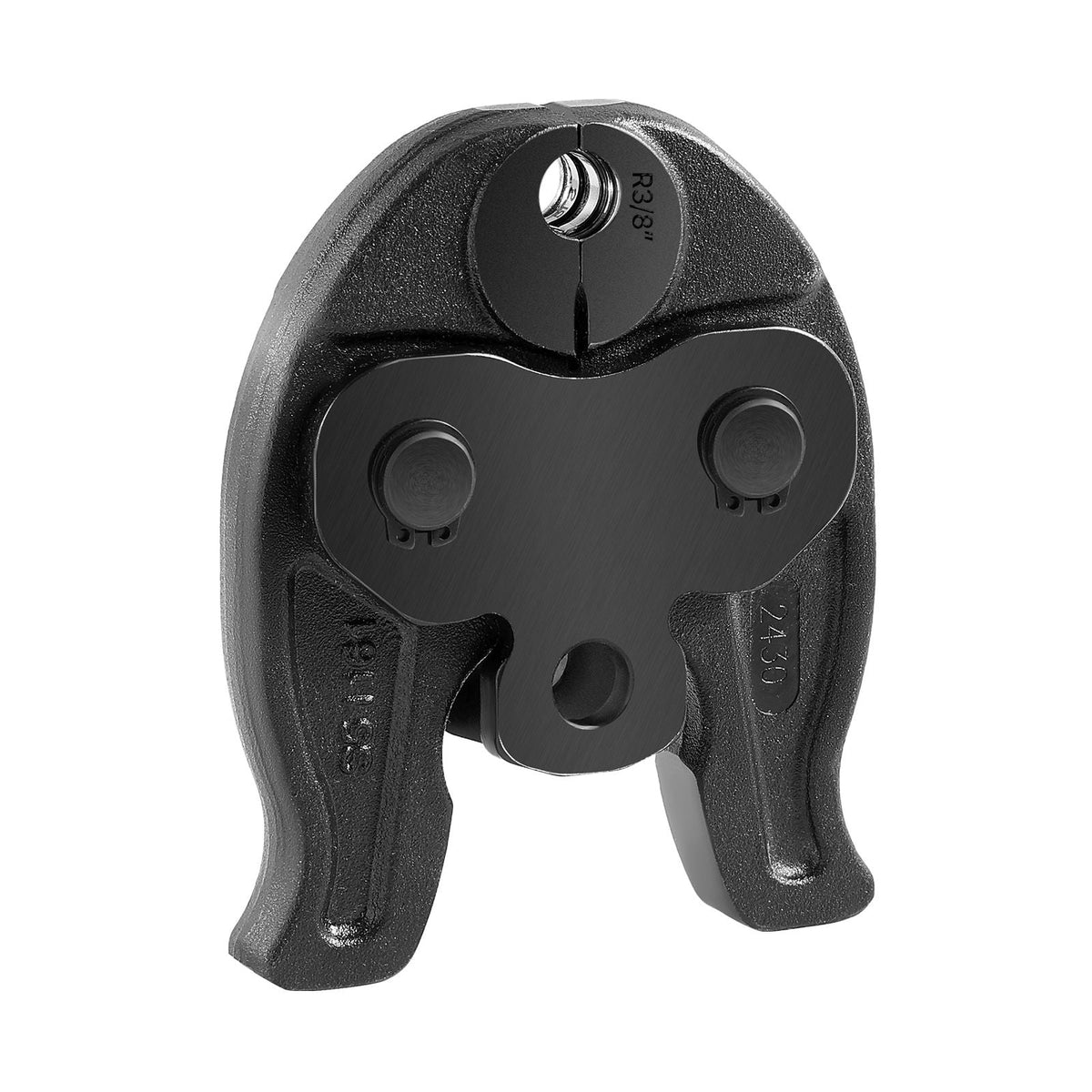 3/8" Press Jaw for Compact Series Press Tools, 52 HRC Hardened Steel Pressing Jaw for High Pressure HVAC/R Applications - Compatible with 24KN Press Tools for RLS Copper Pipes Connections